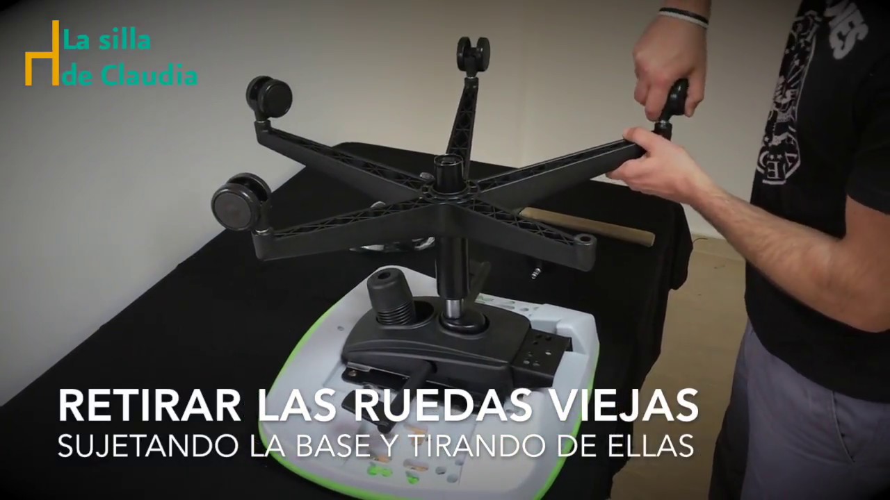 Cómo cambiar las ruedas de la silla de oficina