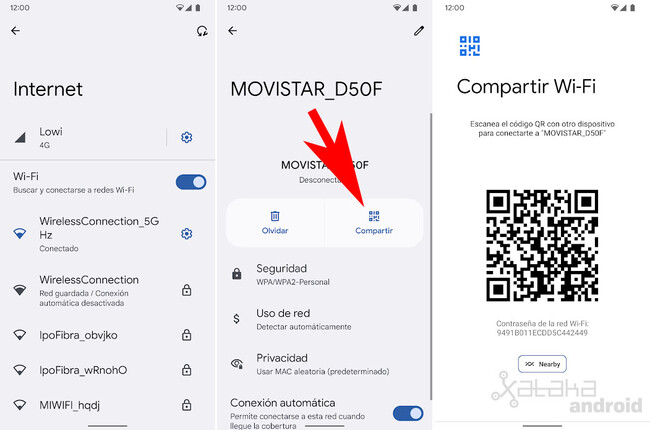 Cómo compartir contraseña WiFi con código QR (Android/iOS)