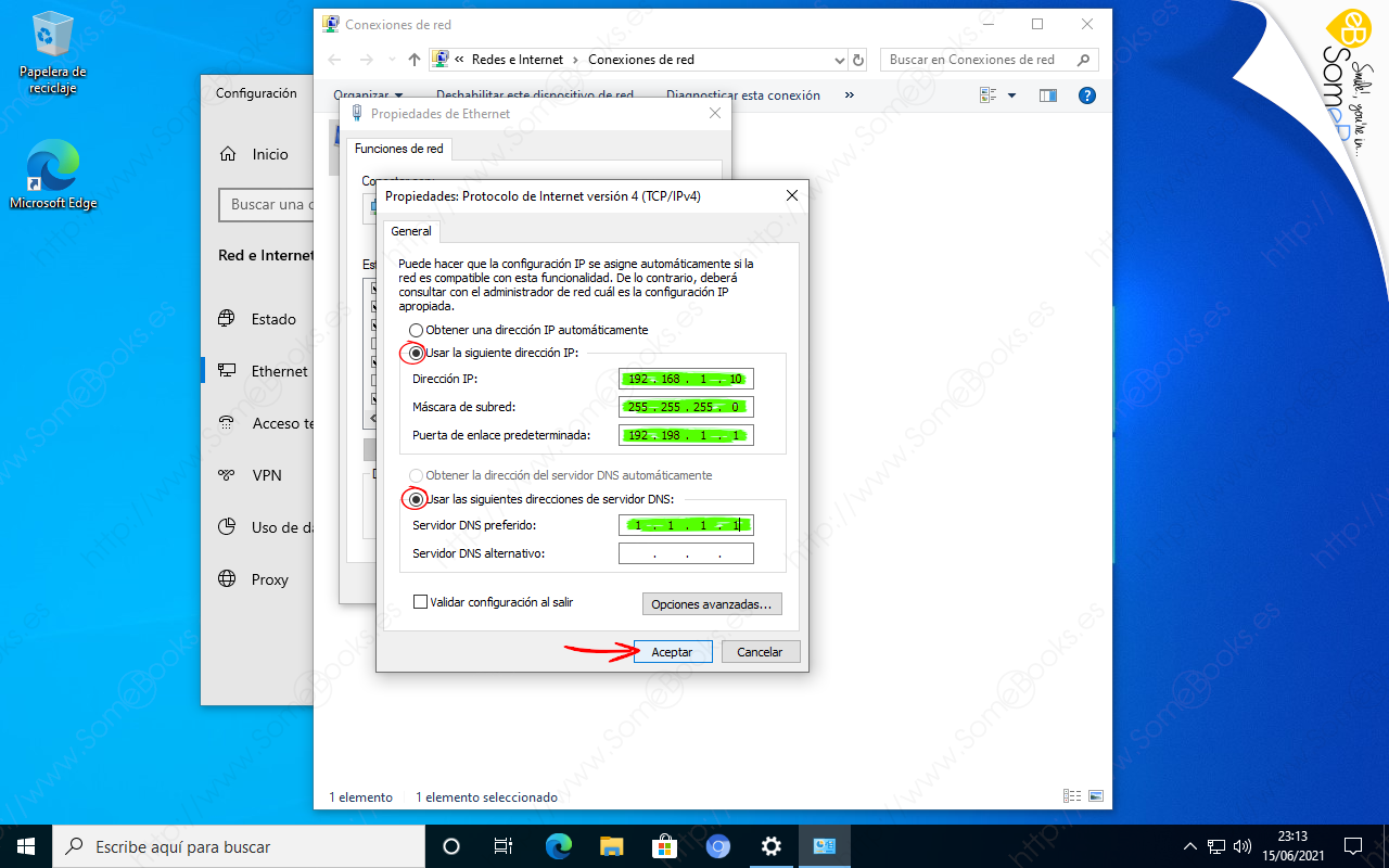 Cómo configurar una IP estática en Windows 10/11