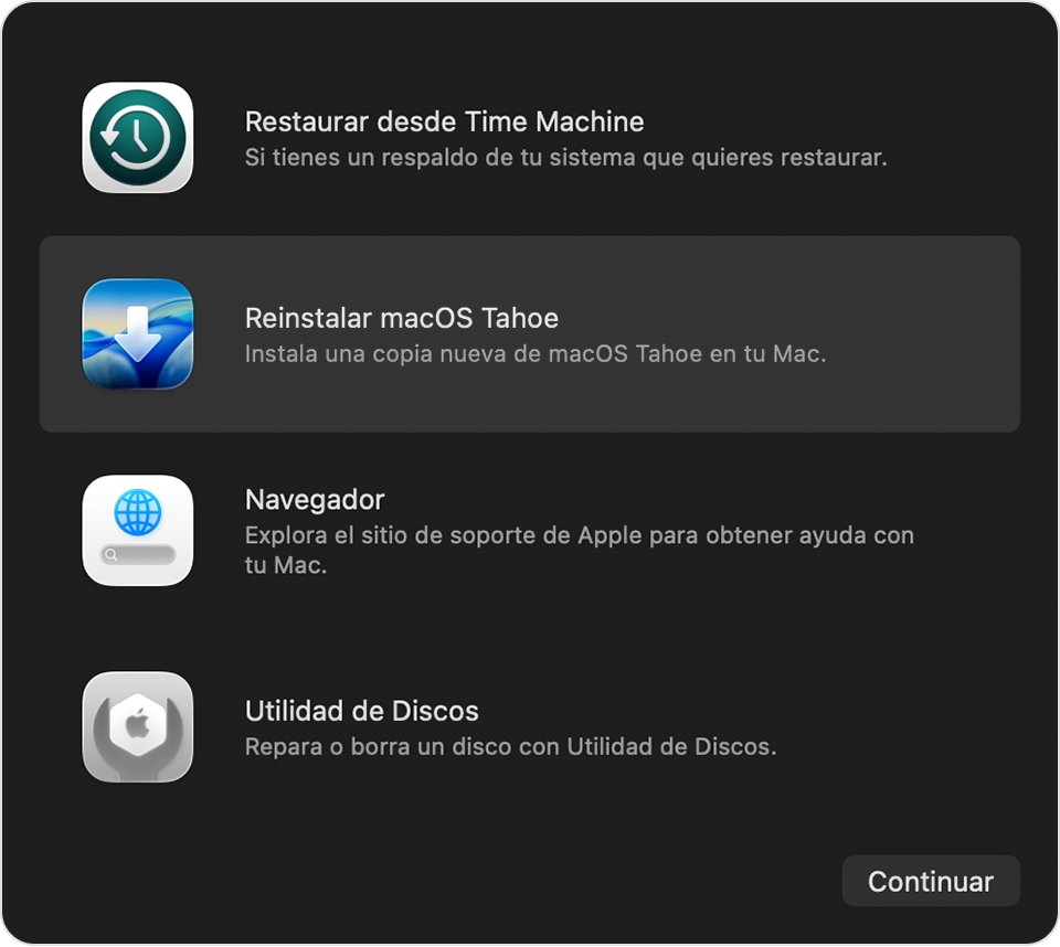 Cómo reinstalar macOS desde Recuperación sin borrar datos