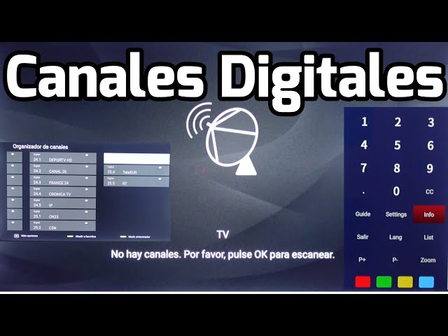 Cómo sintonizar canales digitales en TV sin decodificador