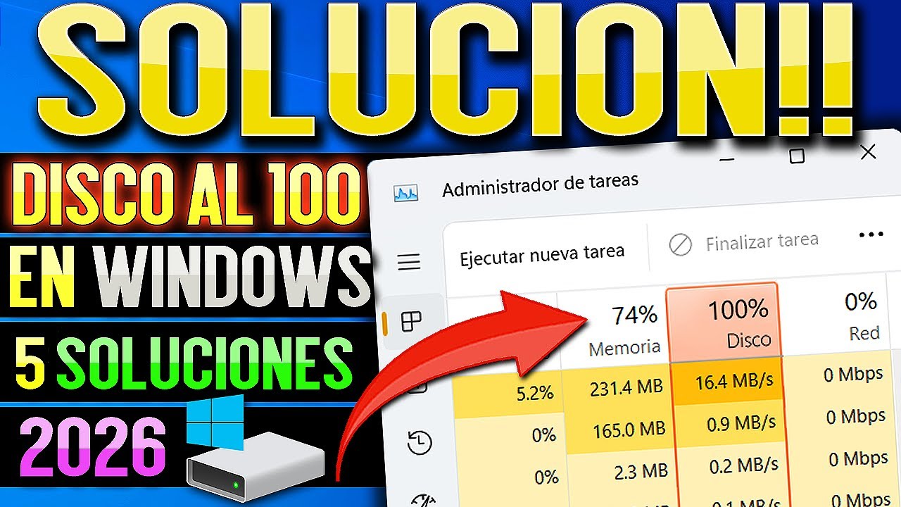 Cómo solucionar el uso de disco al 100% en Windows 11