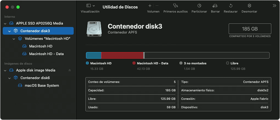 Cómo usar la Utilidad de Discos para reparar «Primeros Auxilios»