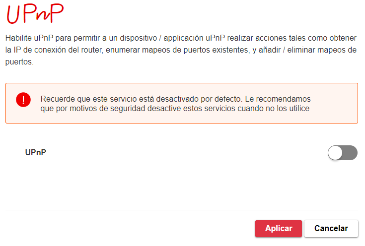 Qué es UPnP y si es seguro tenerlo activado para jugar