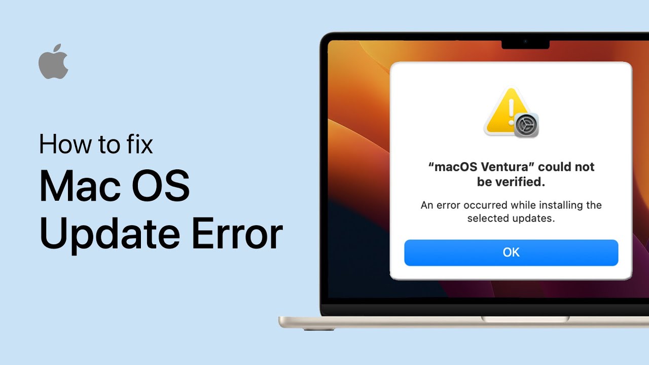 Reparar error al verificar actualizaciones en macOS Ventura