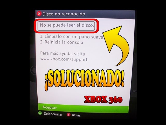Solucionar error de disco no reconocido en consola